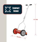 American Lawn Mower Company 1204-14 14-Inch 4-Blade Push Reel Lawn Mower, Red - Image 13