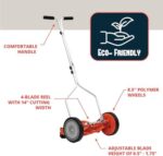 American Lawn Mower Company 1204-14 14-Inch 4-Blade Push Reel Lawn Mower, Red - Image 14