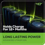 Greenworks 40V 16" Cordless Lawn Mower, Ultra-Light Push Mower with 4.0Ah Battery & Charger - Image 11