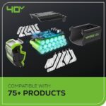 Greenworks 40V 16" Cordless Lawn Mower, Ultra-Light Push Mower with 4.0Ah Battery & Charger - Image 13