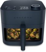 Chefman Crispinator Air Fryer 7-in-1 with 8 Qt Capacity, 450°F Max Temp & TurboFry Pro Technology for Fast, Even Results, Bake, Broil, Dehydrate, Viewing Window, Nonstick Ceramic-Coated Basket : Home & Kitchen