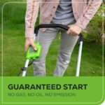 Greenworks 40V 16" Cordless Lawn Mower, Ultra-Light Push Mower with 4.0Ah Battery & Charger - Image 5