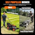 Ezasin 21" Self-Propelled Gas Lawn Mower, 170cc 4-Stroke Engine - Image 7
