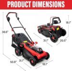 MZK 40V 16" Electric Lawn Mower, 2-in-1 Brushless Cordless Lawn Mower - Image 2