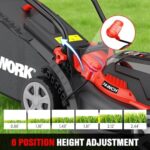 EWORK 40V Electric Lawn Mower Cordless, 14" Electric Push Mower with 2x4.0Ah Batteries & Charger - Image 5