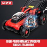 MZK 40V 16" Electric Lawn Mower, 2-in-1 Brushless Cordless Lawn Mower - Image 6