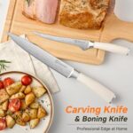 Sunnecko Knife Set with Block and Sharpener - Image 2