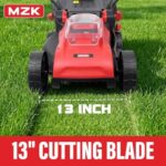 MZK 20V 13" Electric Lawn Mower, Brushless Cordless Lawn Mower with 4-Position Height Adjustment - Image 4
