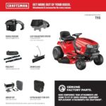 CRAFTSMAN 42" Gas Riding Lawn Mower with 17.5 HP* Briggs and Stratton Single-Cylinder Engine, Gas Lawn Tractor with 7-Speed Transmission, Red/Black (13AN77XSA93) - Image 8
