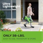 Greenworks 40V 16" Cordless Lawn Mower, Ultra-Light Push Mower with 4.0Ah Battery & Charger - Image 4