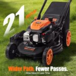 Ezasin 21" Self-Propelled Gas Lawn Mower, 170cc 4-Stroke Engine - Image 2