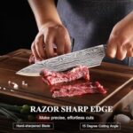 Sunnecko Kitchen Knife Set 5 Piece Chef Knife Set Professional High Carbon Stainless Steel - Image 2