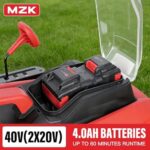 MZK 40V 16" Electric Lawn Mower, 2-in-1 Brushless Cordless Lawn Mower - Image 7