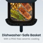 Chefman Crispinator Air Fryer 7-in-1 with 8 Qt Capacity, 450°F Max Temp & TurboFry Pro Technology for Fast, Even Results, Bake, Broil, Dehydrate, Viewing Window, Nonstick Ceramic-Coated Basket : Home & Kitchen - Image 8