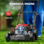 AMERISUN 21 Inch Gas Push Lawn Mower, 2-in-1 Mulching & Side Discharge - Image 3