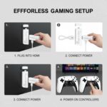 Retro Wireless Gaming Console 2026 New Edition Built-in 128GB storage Features 23 emulators supporting 20,000+ games Includes dual 2.4GHz wireless controllers 4K HDMI TV gaming stick—plug and play - Image 5