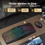 Redragon S101M-KS Gaming Keyboard and Mouse Wireless with Tri-Mode - Image 2