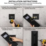 LEONLITE 2-Pack LED Outdoor Up Down Wall Light, 3000K Warm White - Image 5