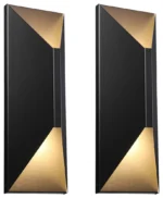 LEONLITE 2-Pack LED Outdoor Up Down Wall Light, 3000K Warm White