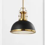 Stella Moravian Star Metal/Glass LED Flush Mount, Black/Brass Gold,13" - Image 5