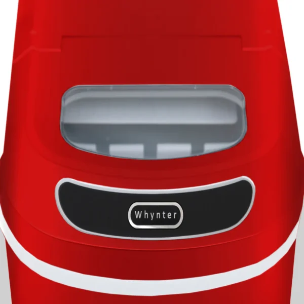 Whynter Compact Portable Ice Maker 27 lb capacity - Red