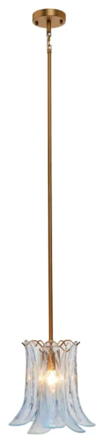 Cala 1-Light Blown Glass Pendant, Blue - Image 3