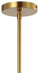 Stella Moravian Star Metal/Glass LED Flush Mount, Black/Brass Gold,13" - Image 6