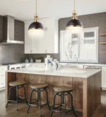 Stella Moravian Star Metal/Glass LED Flush Mount, Black/Brass Gold,13" - Image 3