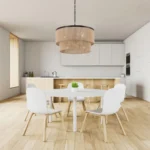 GetLedel 23.8" 6-Light Dimmable Handwoven Drum Chandelier, Oil Rubbed Bronze - Image 4