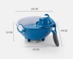 All-in-1 Vegetable Chopper, Fruit Slicer & Cheese Grater, Multi Blade French Fry Cutter & Veggie Dicer, Kitchen Gadgets for Vegetables, Nuts - Image 6
