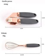 Shovel Spoon Set 7 Pcs Kitchen Gadget Set Stainless Steel Baking Cooking Utensils Ice Scream Spoon Peeler Garlic Press Cheese Grater Whisk Home Kitchen - Image 7