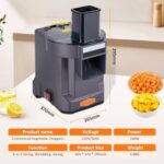 Electric Vegetable Cutter & Food Chopper, Stainless Steel Dicer & Slicer for Kitchen, Easy Clean Food Prep Gadget, Ideal for Home Cooking & Meal Prep - Image 5