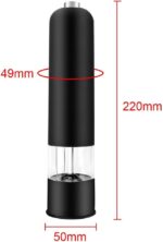 Kitchen Accessories Seasoning Bottle Gadget Electric Automatic Pepper Salt Mill Spice Grinder with LED Light - Image 6