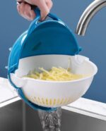All-in-1 Vegetable Chopper, Fruit Slicer & Cheese Grater, Multi Blade French Fry Cutter & Veggie Dicer, Kitchen Gadgets for Vegetables, Nuts - Image 4