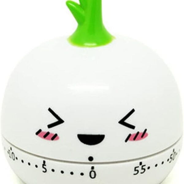 Kitchen Timer Novelty Gadget, Winds Up to 59 Minutes with Visual Countdown, Perfect for Cooking Food, Tea, Egg, and as Gym Timer or Study Time (One Size)