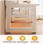 Wall Mounted Folding Table Floating Table Adjustable Steel Bracket,(Ergonomic Gaming Desk with Bookshelf & Pegboard 47.2" Home Office Workstation Stylish Wooden Desk for PC Gamers & Product - Image 3
