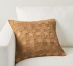 Basketweave Suede Pillow Cover - Image 5