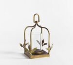 Botanical Forged-Iron Lantern - Image 2