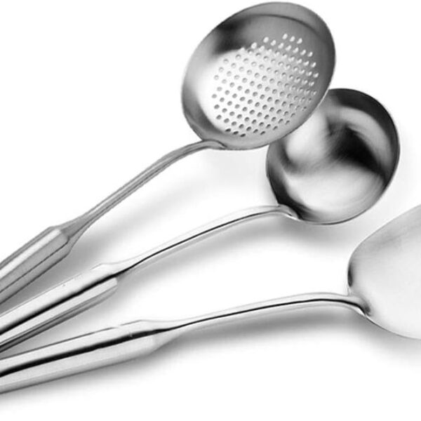 Stainless Steel Cookware Set Shovel Soup Spoon Spatula Cooking Tools Gift Utensils Kitchen Gadgets Accessories