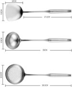 Stainless Steel Cookware Set Shovel Soup Spoon Spatula Cooking Tools Gift Utensils Kitchen Gadgets Accessories - Image 2