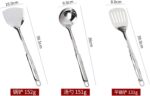 Stainless Steel Cooking Utensils Set, Kitchen Utensils Set, Kitchen Tool Gadgets Set, Non-Stick Kitchen Utensil Set for Home, Kitchen - Image 5