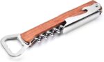 Jar Opener Stainless Steel Can Opener Wine Opener Bar Tools for Kitchen Gadget Bottle Opener Corkscrew (Color : D) (Brown) - Image 2