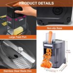 Electric Vegetable Cutter & Food Chopper, Stainless Steel Dicer & Slicer for Kitchen, Easy Clean Food Prep Gadget, Ideal for Home Cooking & Meal Prep - Image 2