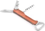 Jar Opener Stainless Steel Can Opener Wine Opener Bar Tools for Kitchen Gadget Bottle Opener Corkscrew (Color : D) (Brown) - Image 4