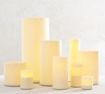 Standard Flameless Outdoor Pillar Candle - Ivory - Image 3
