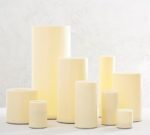Standard Flameless Outdoor Pillar Candle - Ivory - Image 2