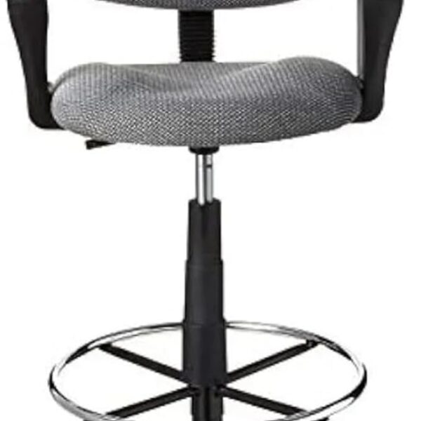 Office Chair, Office Products Ergonomic Works Drafting Chair with Loop Arms, Gaming Chair, Office Furniture, Computer Chair(Grey)