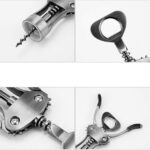 Corkscrew Wine Opener Bottle Opener Kitchen Gadget Set Peeling Knife Can Opener Walnut Folder Wine Bottle Opener Pressure Garlic Combination - Image 5