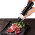 Kitchen Accessories Seasoning Bottle Gadget Electric Automatic Pepper Salt Mill Spice Grinder with LED Light - Image 5