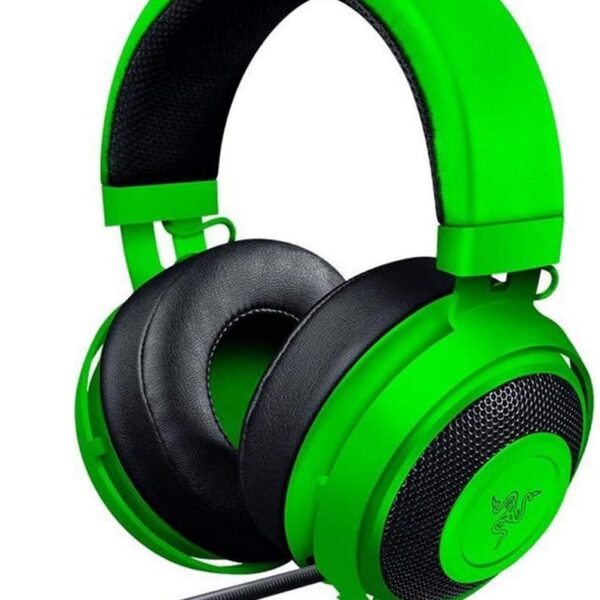 Razer Kraken Pro V2: Lightweight Aluminum Headband - Retractable Mic - in-Line Remote - Gaming Headset Works with PC, PS4, Xbox One, Switch, & Mobile Devices - Green